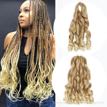 Wholesale synthetic Silky pony style wavy kenya extensions products sea body hair for african curly braiding hair Loose Wave